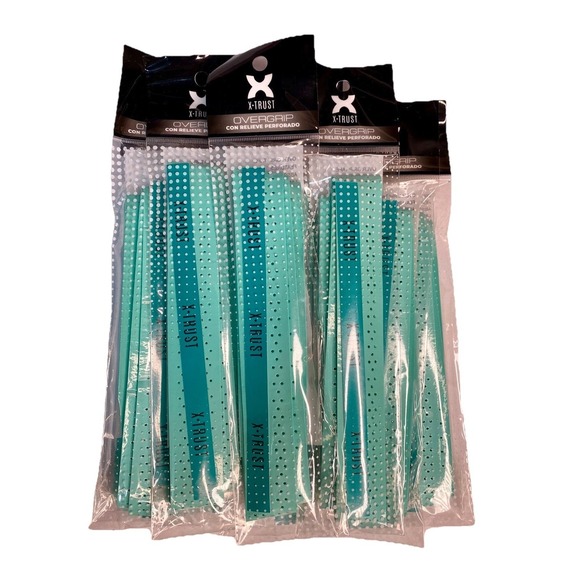 X-Trust Other - X-Trust Perforated Overgrip Racket Wrap Teal Blue Padel Tennis Pickleball NEW